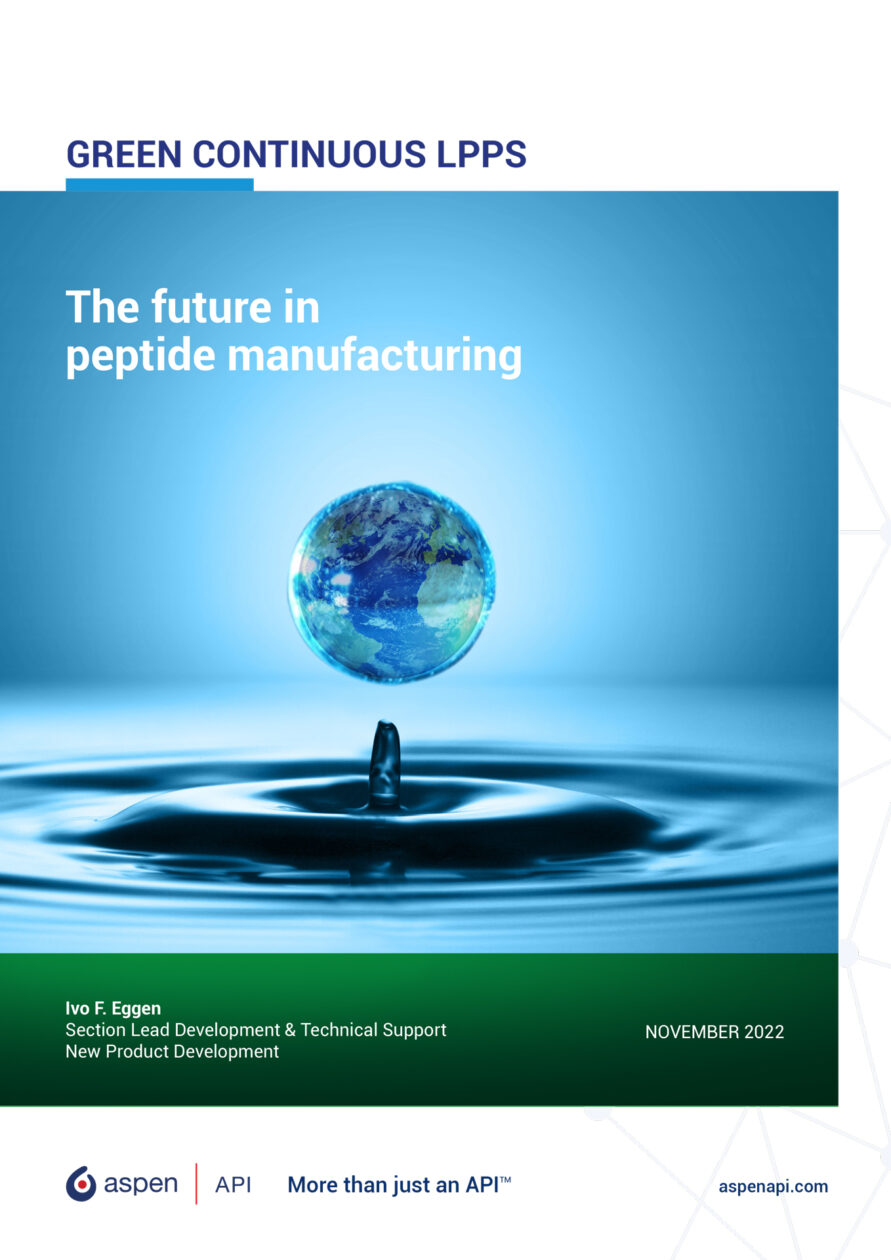 GREEN CONTINUOUS LPPS The future in peptide manufacturing