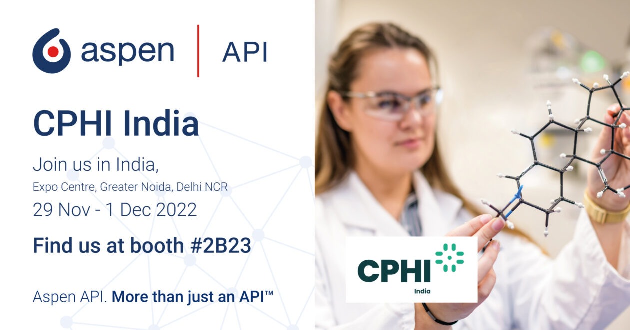 Aspen API CPHI India nov dec 2022