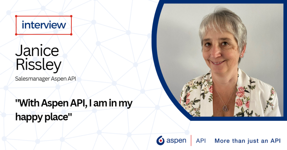 Get to know the Aspen API sales managers! Interview with Janice Rissley – Sales manager Aspen API Inc.