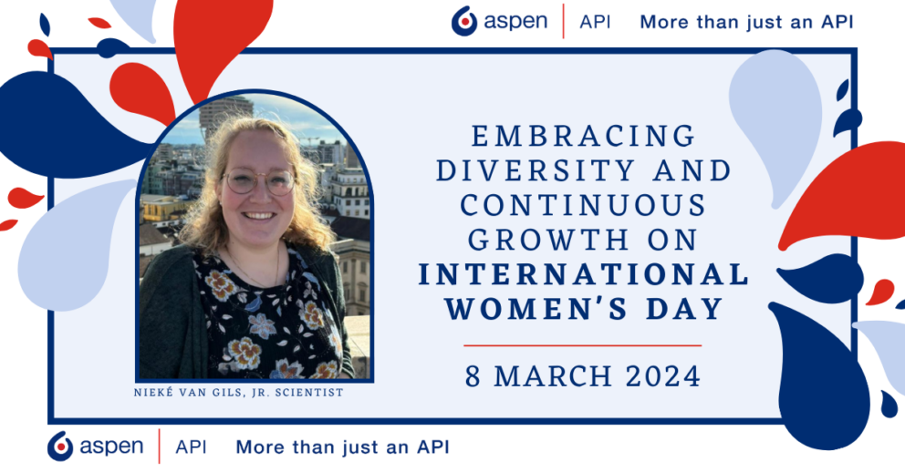 Nieké van Gils, Jr. scientist at Aspen API on international women’s day.